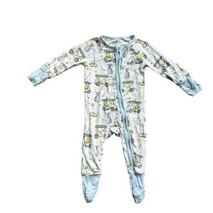 Caden Lane COUNTRY CLUB  golf CUTIES CONVERTIBLE ZIP ROMPER | BLUE